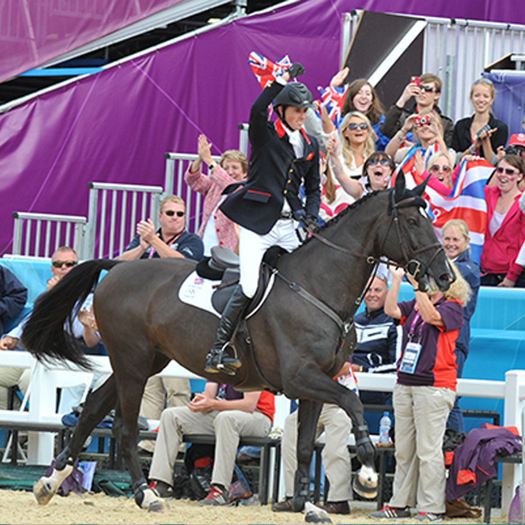 Ben Maher and Tripple X III winners of team gold at the London 2012 Olympics